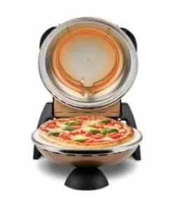 Null G3 Ferrari Delizia Pizzamacher/Ofen 1 Pizza/Pizzen 1200 W Schwarz, Bronze