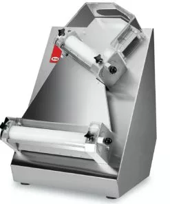 GMG - Teigausrollmaschinen Ø 30cm Für Runde Pizzen - Teigstärke 1-4mm - Teiggewicht Variabel 100-210gr Gehäuse Edelstahl