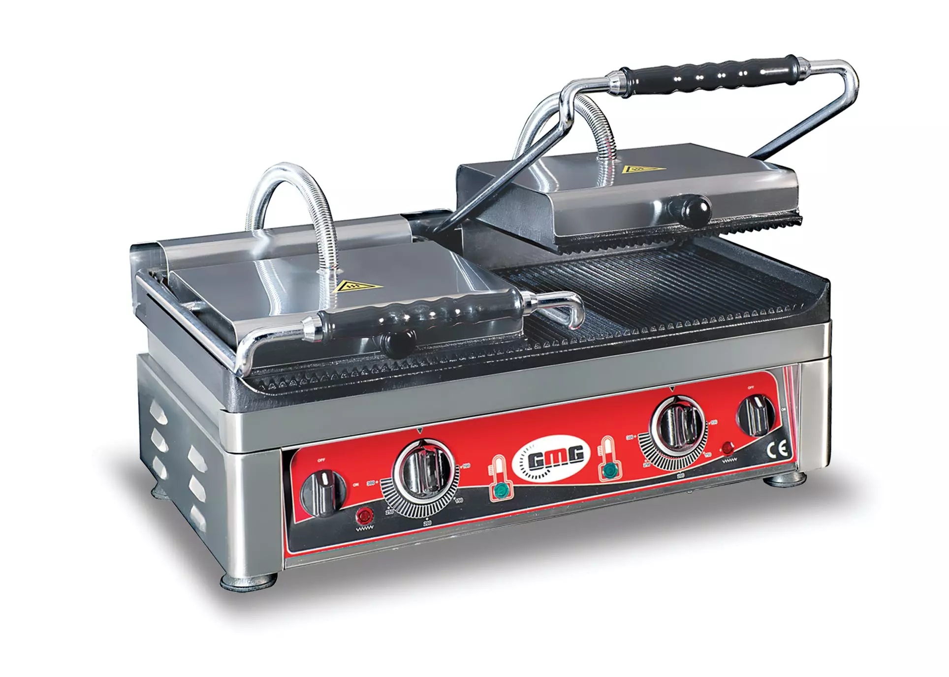 GMG - Doppel-Kontaktgrill - ▲ Gerillt ▼ Glatt - Mit Grillplatten Aus Gusseisen, Fettauffangschale Und Temperaturregelung 50° - 300° C 5 GMG - Doppel-Kontaktgrill - ▲ Gerillt ▼ Glatt - Mit Grillplatten Aus Gusseisen, Fettauffangschale Und Temperaturregelung 50° - 300° C – Bild 5