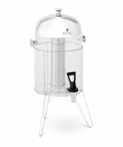 Royal-catering Royal Catering Saftspender - 8 L - Kühlsystem - Edelstahlgestell