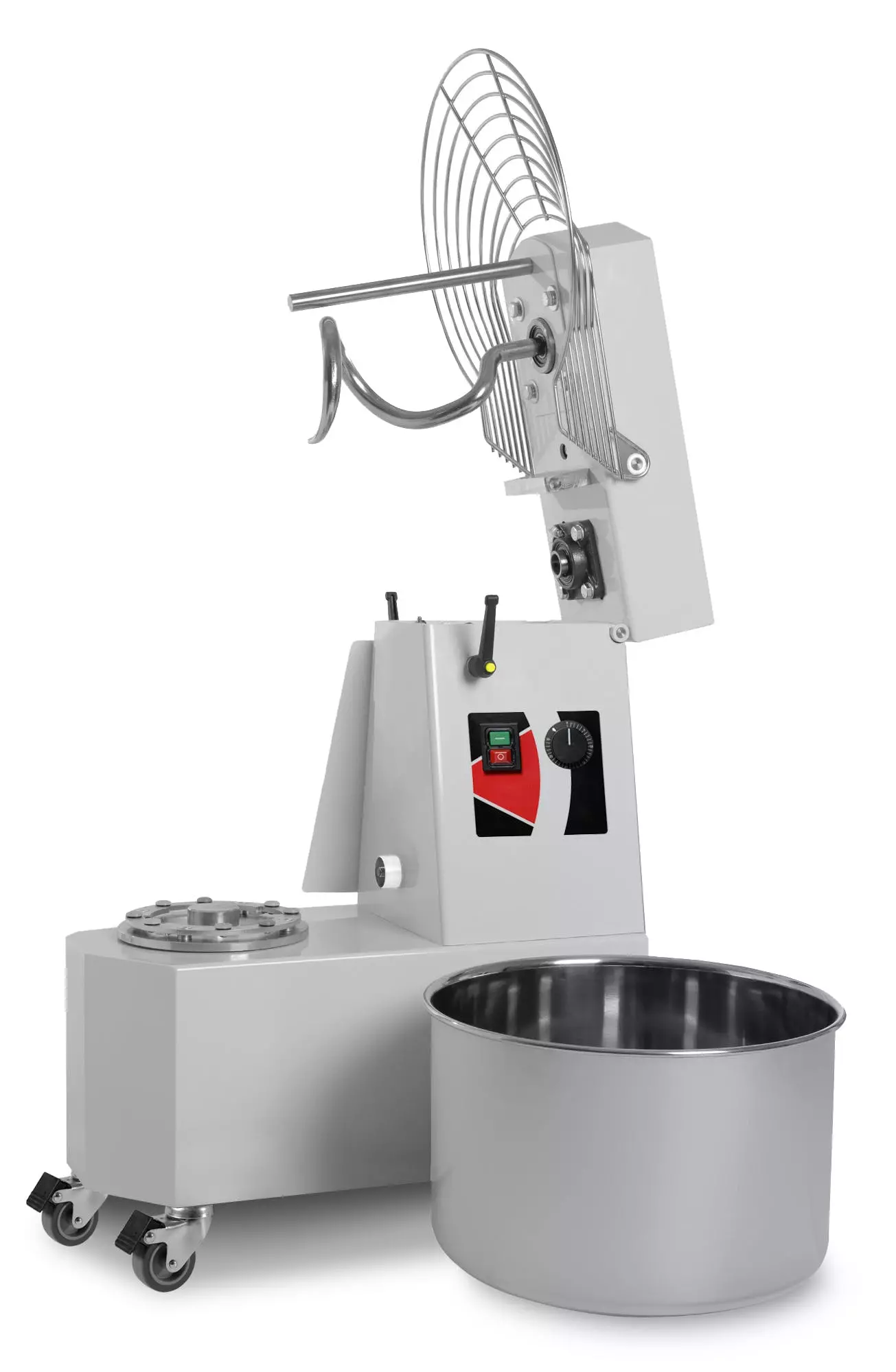 GMG - Teigknetmaschine 41 Lt./ 36Kg 400V - Hebbarer Kopf Und Herausnehmbarer Kessel - Inkl. Spirale, Gitter, Teigteiler Und Wanne Aus Edelstahl 1 GMG - Teigknetmaschine 41 Lt./ 36Kg 400V - Hebbarer Kopf Und Herausnehmbarer Kessel - Inkl. Spirale, Gitter, Teigteiler Und Wanne Aus Edelstahl