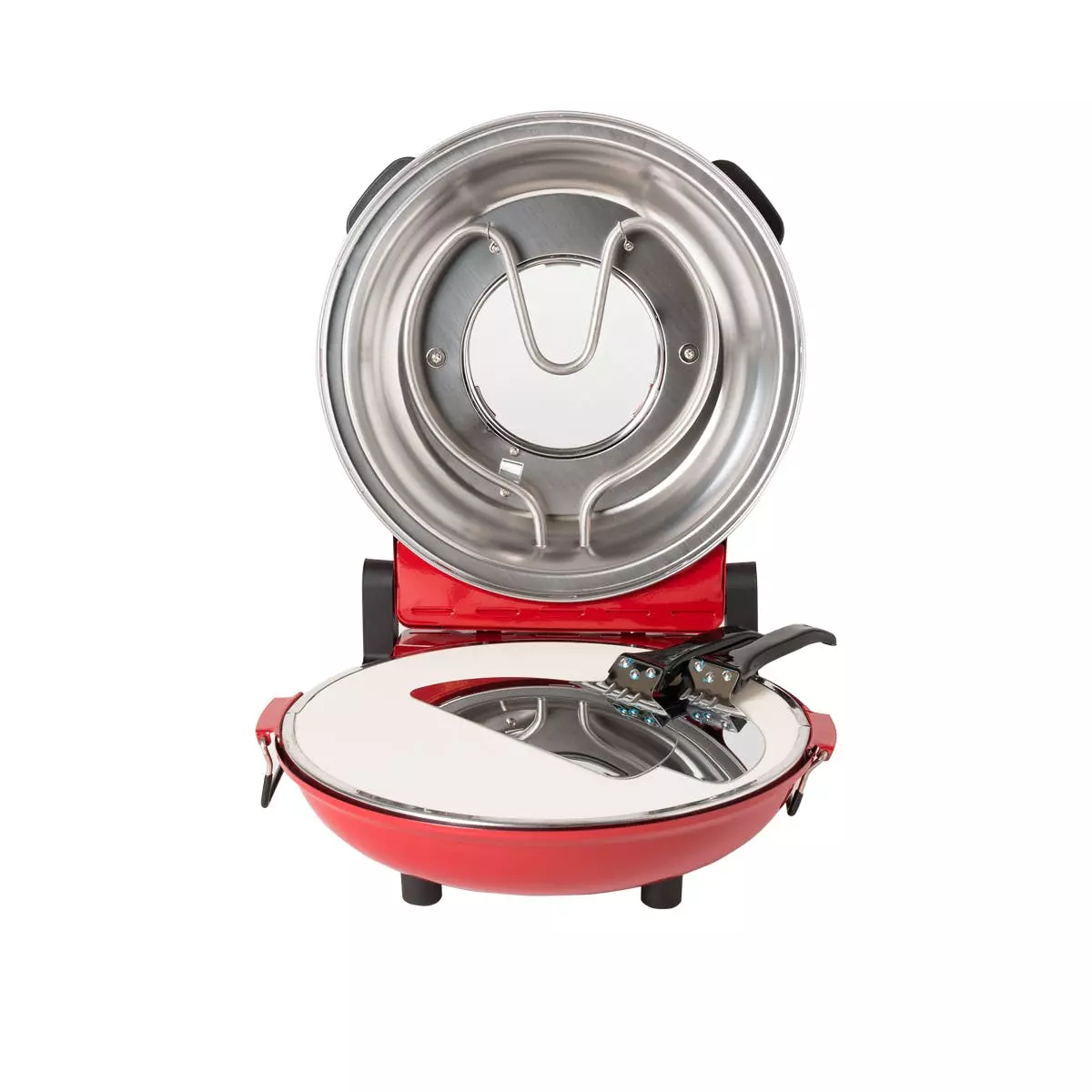 Null Schäfer Pizzamaker 32cm Mit Zubehör Express Pizzaofen 1200W Keramiksteinplatte 360-400ºC (rot) 4 Null Schäfer Pizzamaker 32cm Mit Zubehör Express Pizzaofen 1200W Keramiksteinplatte 360-400ºC (rot) – Bild 4