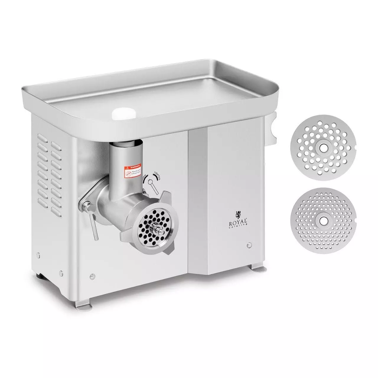 Royal-catering Royal Catering Fleischwolf - Edelstahl - 300 Kg/h - Mit Rücklauf 1 Royal-catering Royal Catering Fleischwolf - Edelstahl - 300 Kg/h - Mit Rücklauf