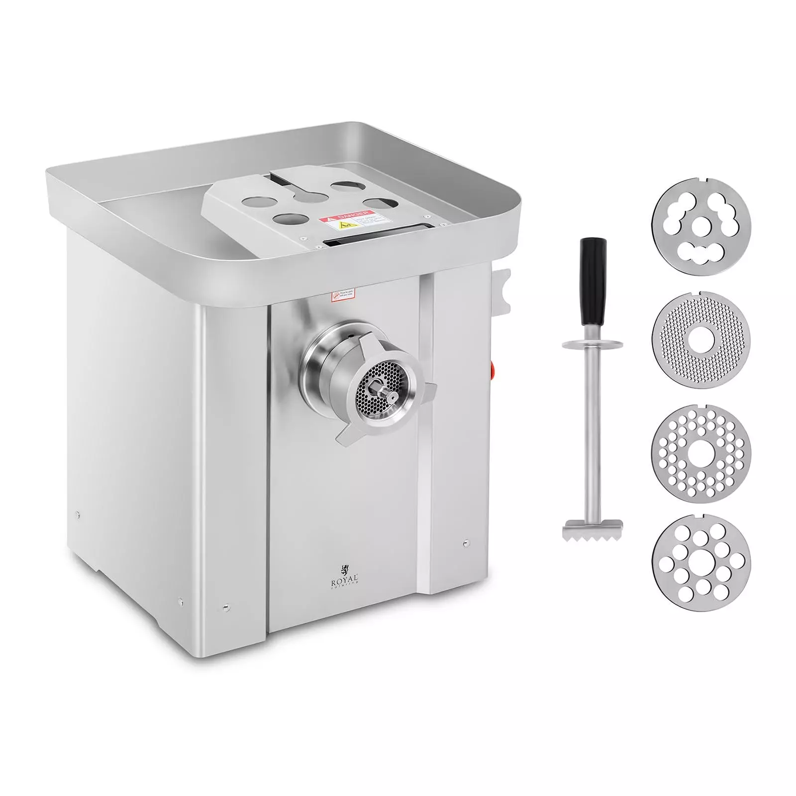 Royal-catering Royal Catering Fleischwolf - Edelstahl - 300 Kg/h - Mit Rücklauf 2 Royal-catering Royal Catering Fleischwolf - Edelstahl - 300 Kg/h - Mit Rücklauf – Bild 2