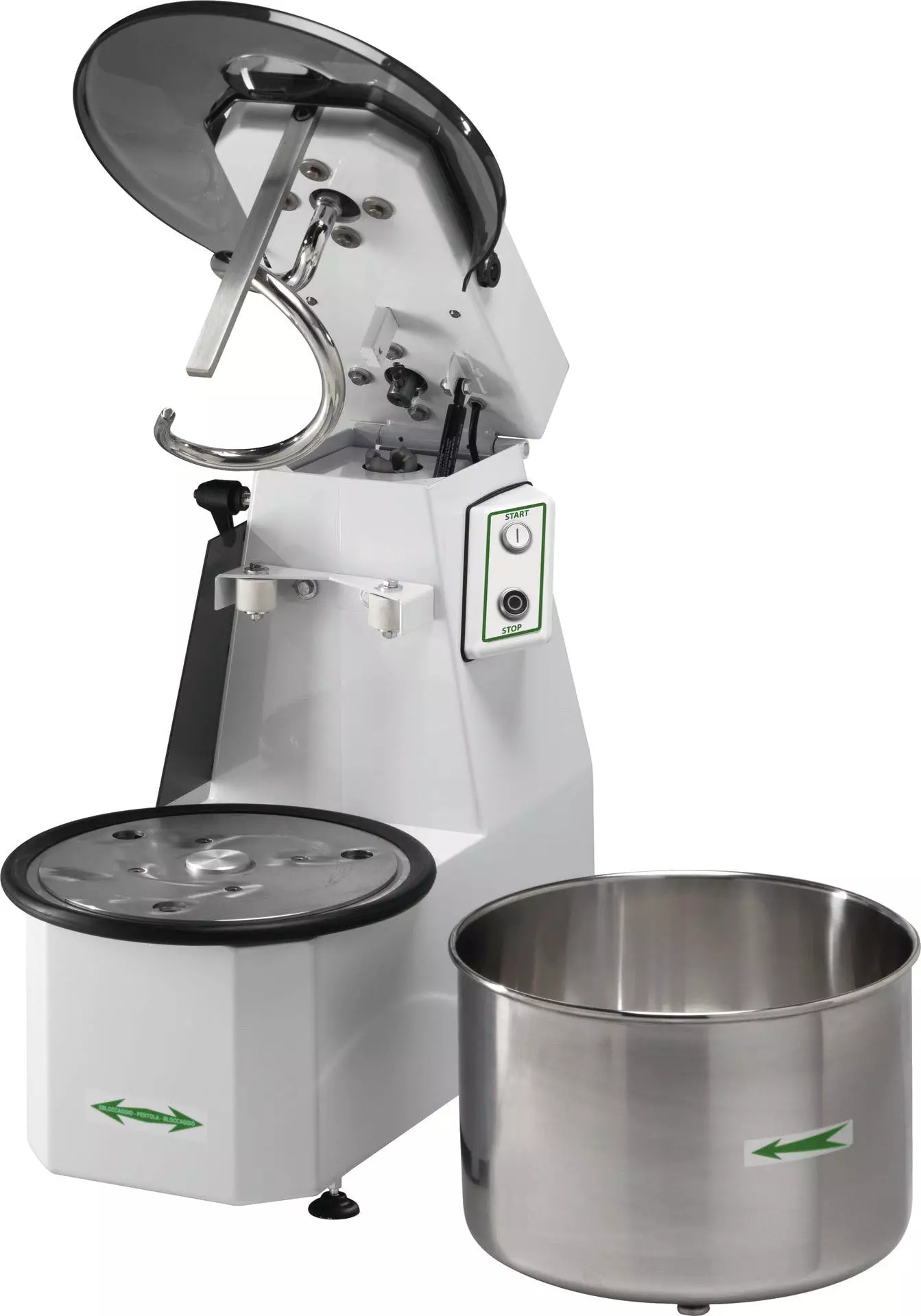 Cookmax Teigkneter Für 12 Kg / 16 L, Mit Anhebbarem Kopf 2 Cookmax Teigkneter Für 12 Kg / 16 L, Mit Anhebbarem Kopf – Bild 2