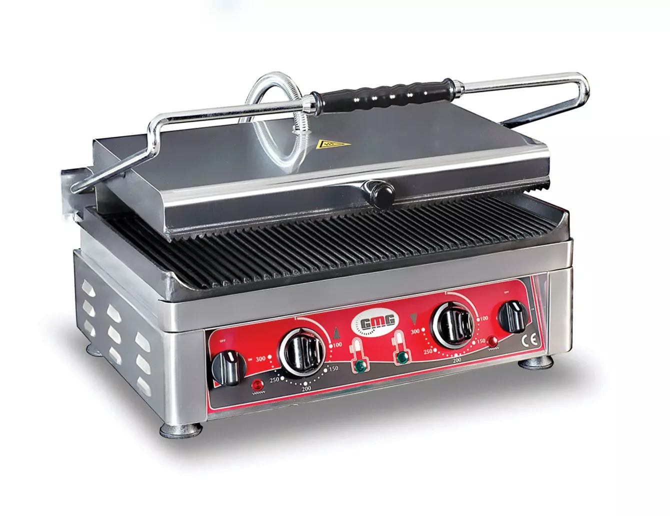 GMG - Kontaktgrill - ▲ Gerillt ▼ Glatt - Mit Grillplatten Aus Gusseisen, Fettauffangschale Und Temperaturregelung 50° - 300° C 4 GMG - Kontaktgrill - ▲ Gerillt ▼ Glatt - Mit Grillplatten Aus Gusseisen, Fettauffangschale Und Temperaturregelung 50° - 300° C – Bild 4