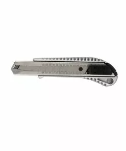 Null 100 Stück Schneidemesser / Cutter Mit Einer Gleitkante 18 Mm, Metallgehäuse, Automatische Verriegelung