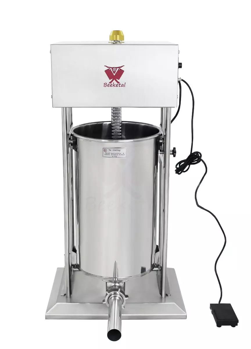 Beeketal Edelstahl Wurstfüller Elektrisch BT25-E 1 Beeketal Edelstahl Wurstfüller Elektrisch BT25-E