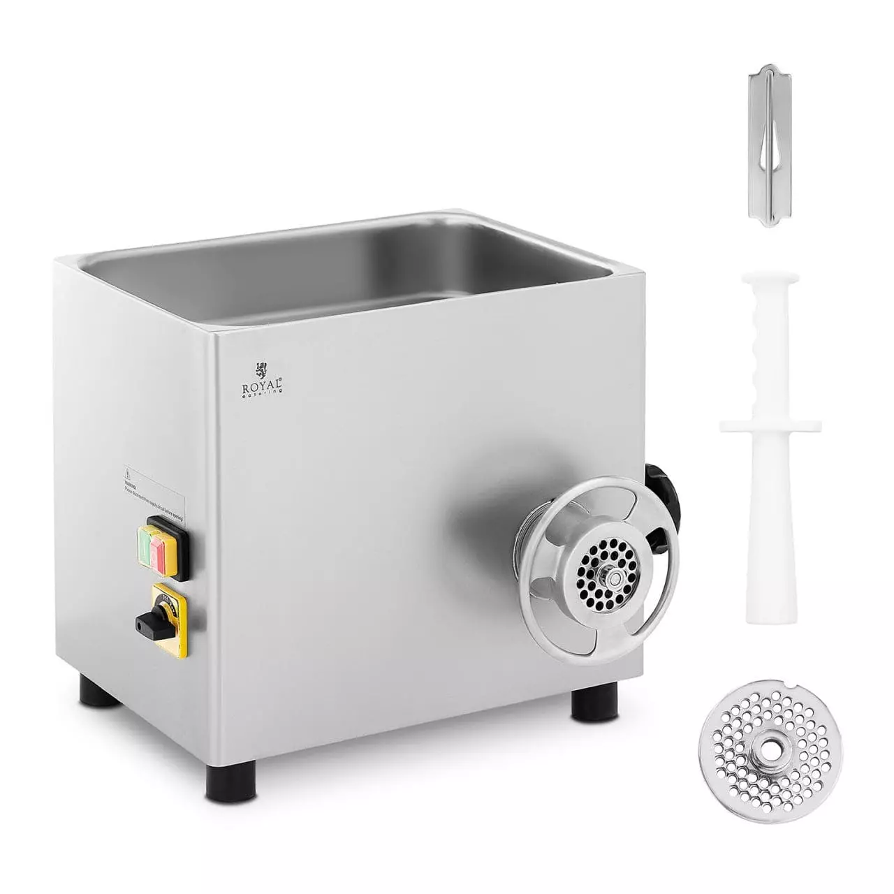 Royal-catering Royal Catering Edelstahl Fleischwolf - Rücklauf - 70 Kg/h RCFW 70-600ECO 3 Royal-catering Royal Catering Edelstahl Fleischwolf - Rücklauf - 70 Kg/h RCFW 70-600ECO – Bild 3