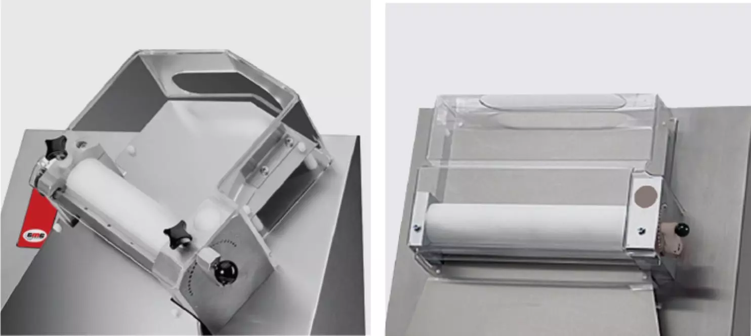 GMG - Teigausrollmaschinen Ø 40cm Für Runde Und Eckige Pizzen - Teigstärke Einstellbar - Teiggewicht Variabel 80-500gr 6 GMG - Teigausrollmaschinen Ø 40cm Für Runde Und Eckige Pizzen - Teigstärke Einstellbar - Teiggewicht Variabel 80-500gr – Bild 6