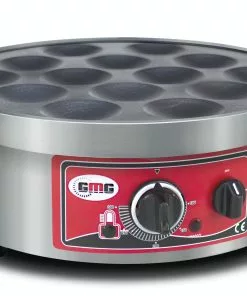 GMG - Pancakeeisen - 14x Ø 8cm - Plattendurchmesser 40cm - Backplatte Teflonbeschichtet - 50° - 300° - Gehäuse Edelstahl