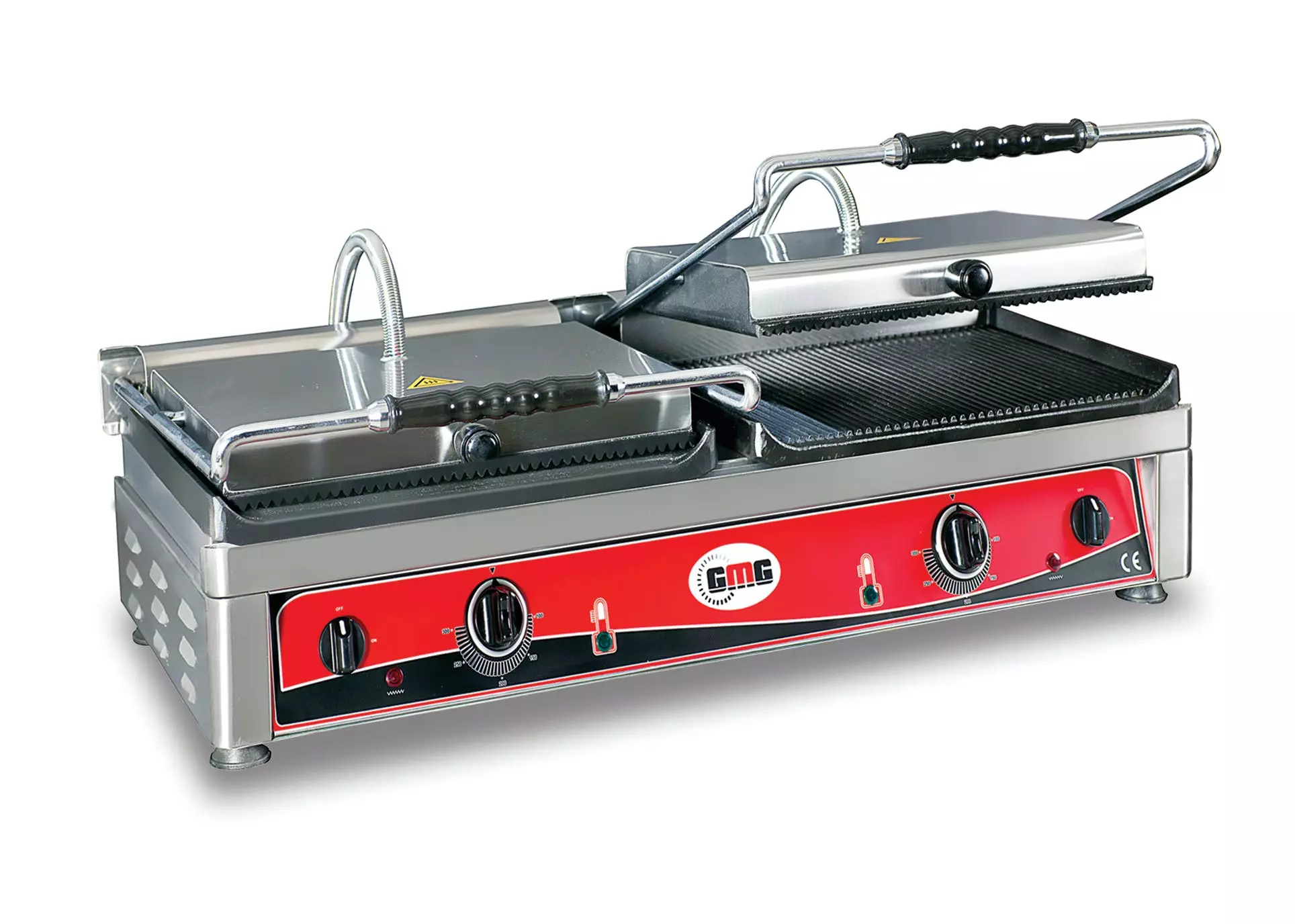 GMG - Kontaktgrill - ▲ & ▼ Gerillt - Mit Grillplatten Aus Gusseisen, Fettauffangschale Und Temperaturregelung 50° - 300° C 5 GMG - Kontaktgrill - ▲ & ▼ Gerillt - Mit Grillplatten Aus Gusseisen, Fettauffangschale Und Temperaturregelung 50° - 300° C – Bild 5